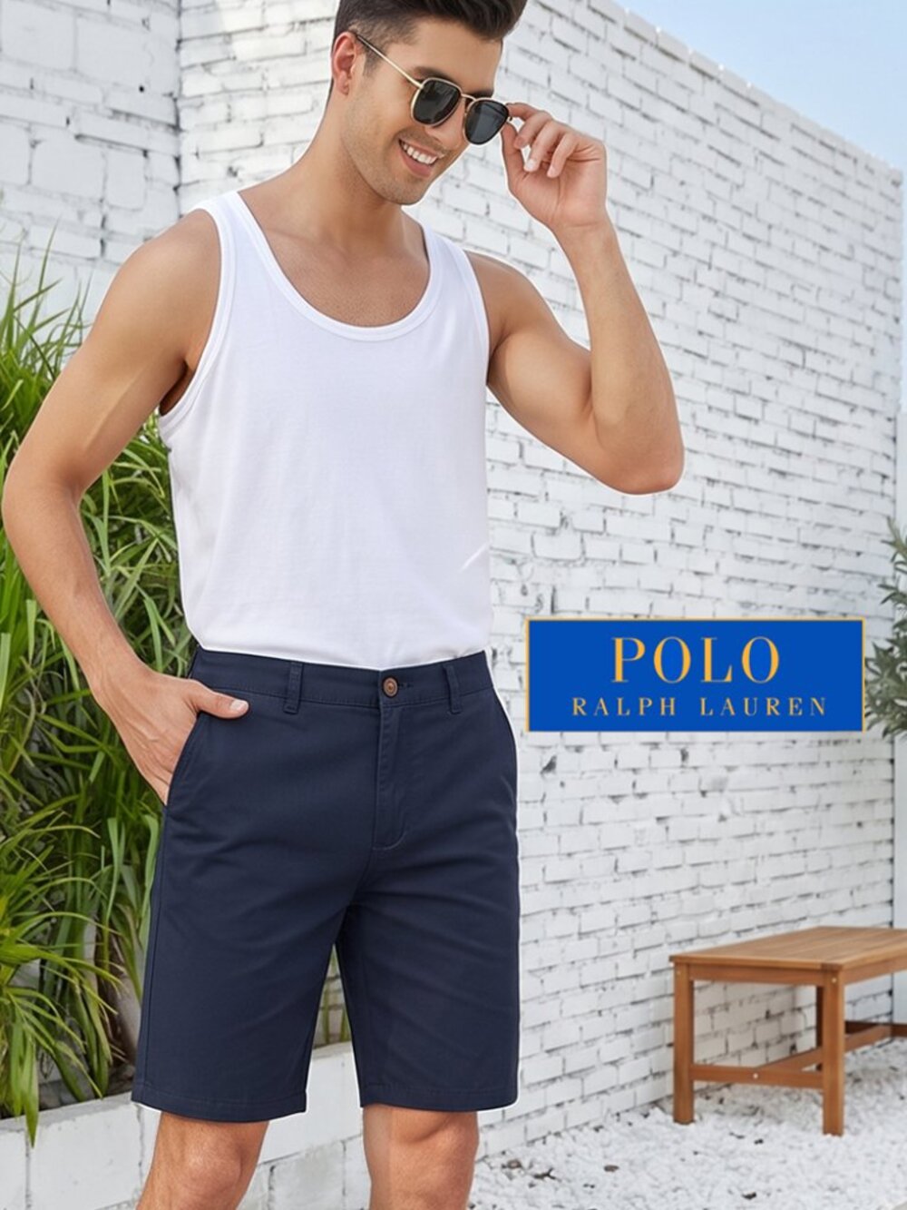 Men's Bedford Cotton Stretch Twill Shorts: ink blue
